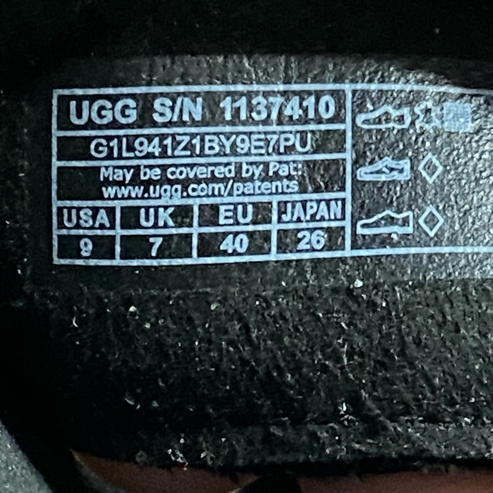 Ugg Black Ashton Strappy Platform Sandals *Display Item View 5